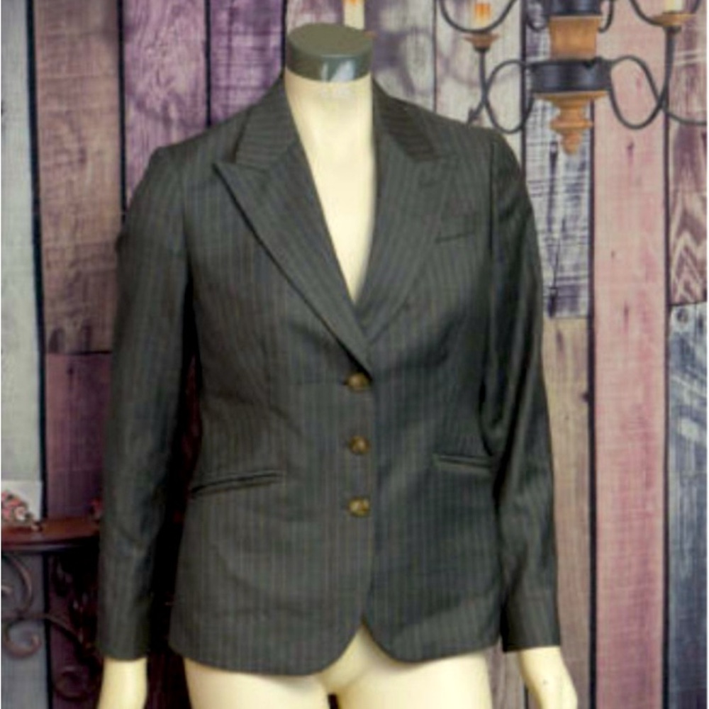 Brooks Brothers Gray PinStripe Blazer Jacket